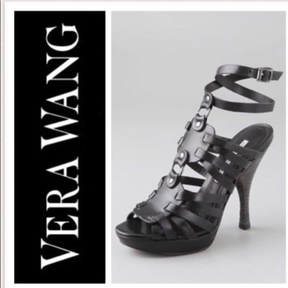 Vera Wang Black Stappy Heels!!!